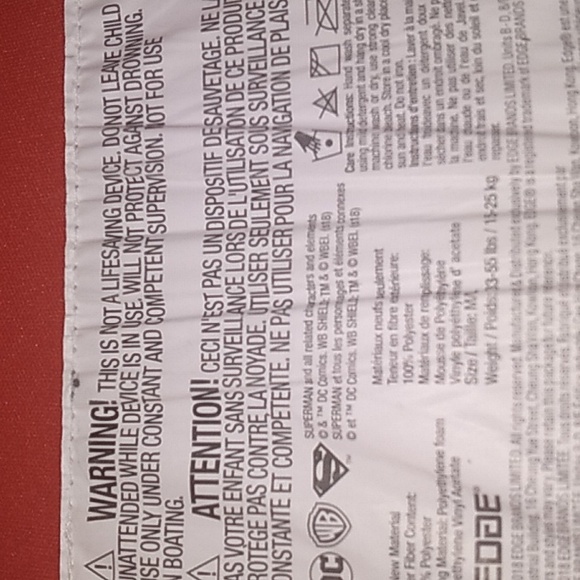 HALLOWEEN COSTUME- SUPERMAN, 3 Piece Set, (Kids size M/L), (33-55 pounds) - Picture 10 of 16